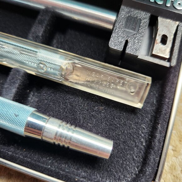 X-ACTO Professional Graphic Art Set 5055 with refills 4 piece in original case - Picture 5 of 9